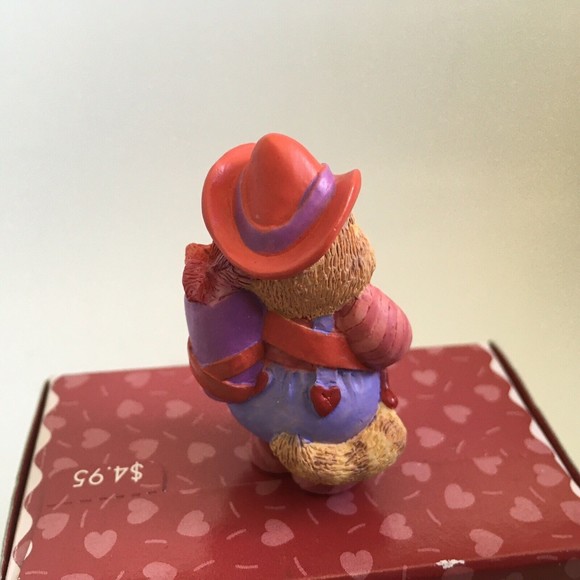 Hallmark Merry Miniature Valentine's 1997 Cupid Cameron Cat Figurine - Picture 3 of 4